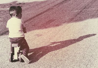 Full length of woman standing in park