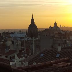 Cathedral against sky during sunset