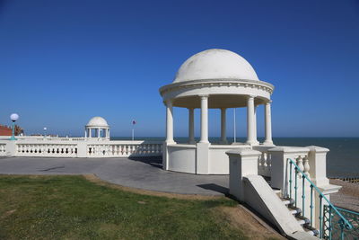 Built structure against clear blue sky