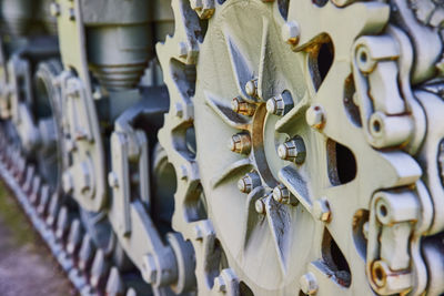 Close-up of metallic gate