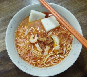 Close-up of served food