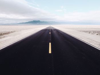 Road against sky