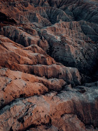 Rock formation on land