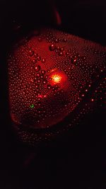 Close-up view of illuminated lights