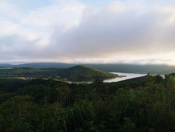 Scenic view of landscape against sky