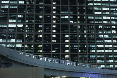 Low angle view of office building in city