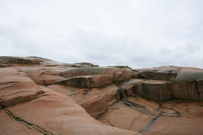 Scenic view of landscape against cloudy sky