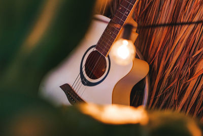 Close-up of guitar