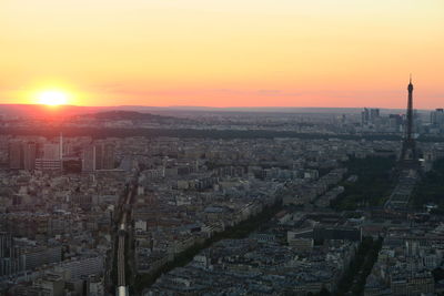 Cityscape at sunset