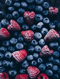 Full frame shot of strawberries