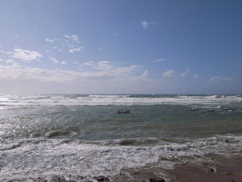 Scenic view of sea against sky