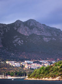 View of town by sea