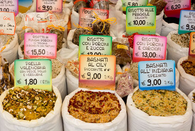 Various vegetables for sale in market