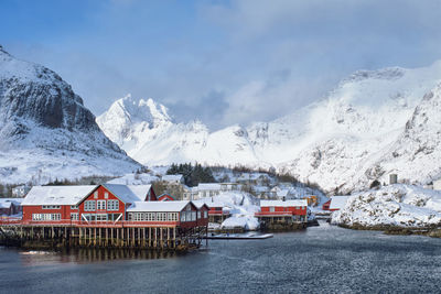 A village on lofoten islands, norway