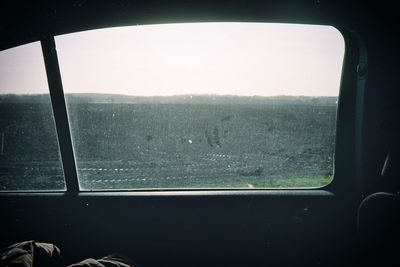 Close-up of wet window