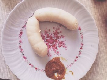 High angle view of food