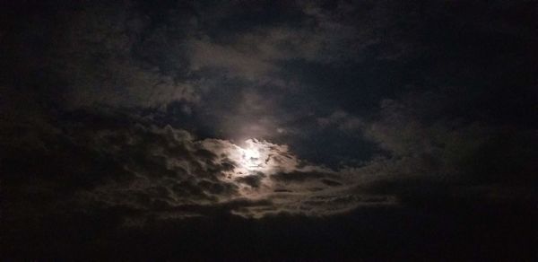 Low angle view of storm clouds in sky