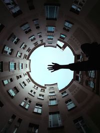 Low angle view of building against sky