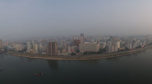 River with cityscape in background