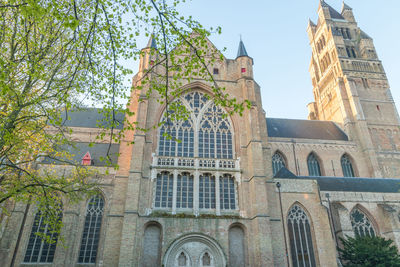 Low angle view of historical building against sky