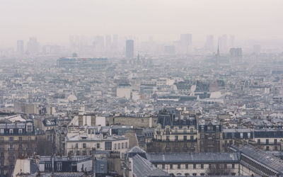 Aerial view of paris