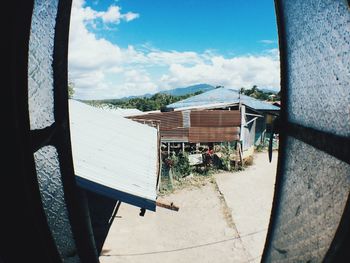 Houses against sky