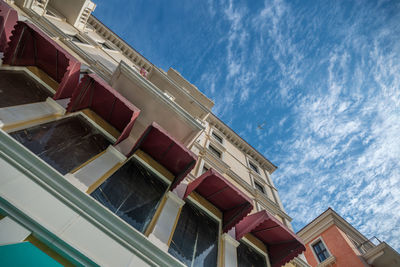 Low angle view of building against sky