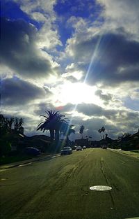 Road against sky