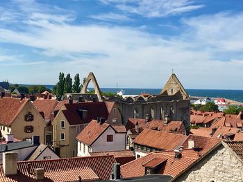 Panoramic view of sea against sky