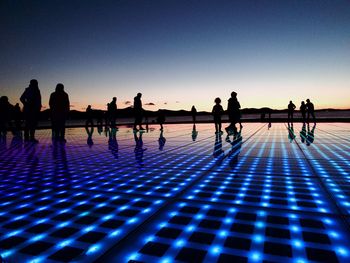 Salutation to the sun in zadar croatia