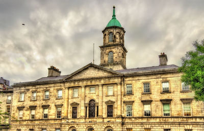 Low angle view of building against sky