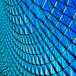 Closeup from a steel glass dome