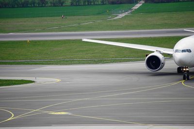 Airplane on runway