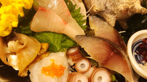 Close-up of fish in plate