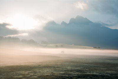 Scenic view of landscape against sky