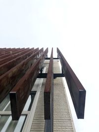 Low angle view of building against clear sky