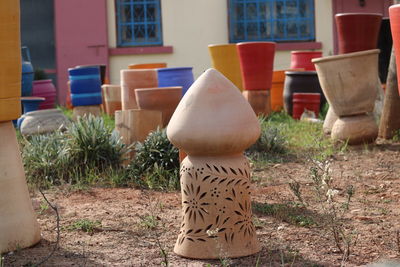 Vases in back yard for sale