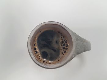 High angle view of coffee