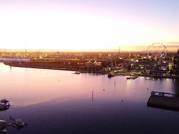 Cityscape at sunset