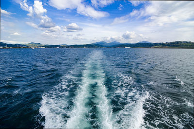 Scenic view of sea against sky