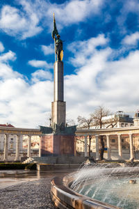 Monument to the heroes of the red army or soviet war memorial located at schwarzenbergplatz, vienna