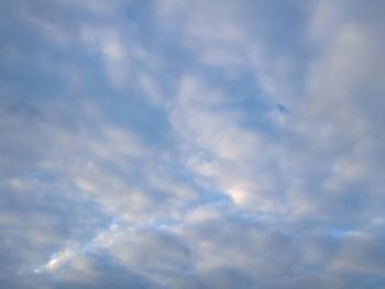 Low angle view of clouds in sky