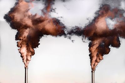 Two smoke stacks