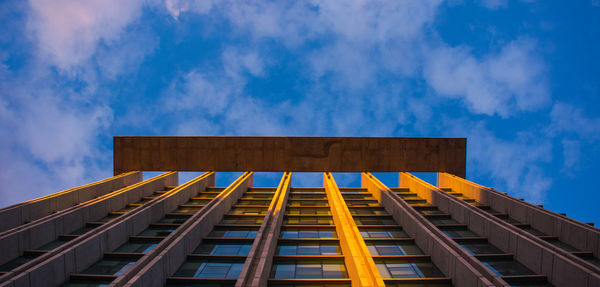 Low angle view of building against sky