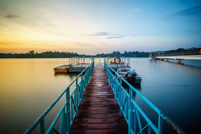 Pier on sea