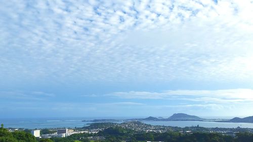 Cloudy sky over city