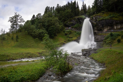 View of waterfall