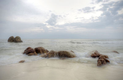 Scenic view of sea against sky