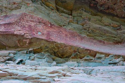 Rock formations in water