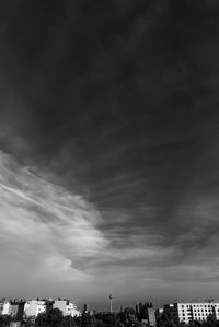 Low angle view of buildings against sky